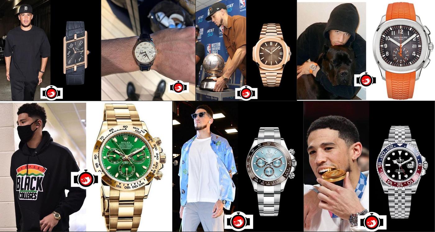 NBA Star Devin Booker's Impressive Watch Collection from Cartier, Patek Philippe, and Rolex